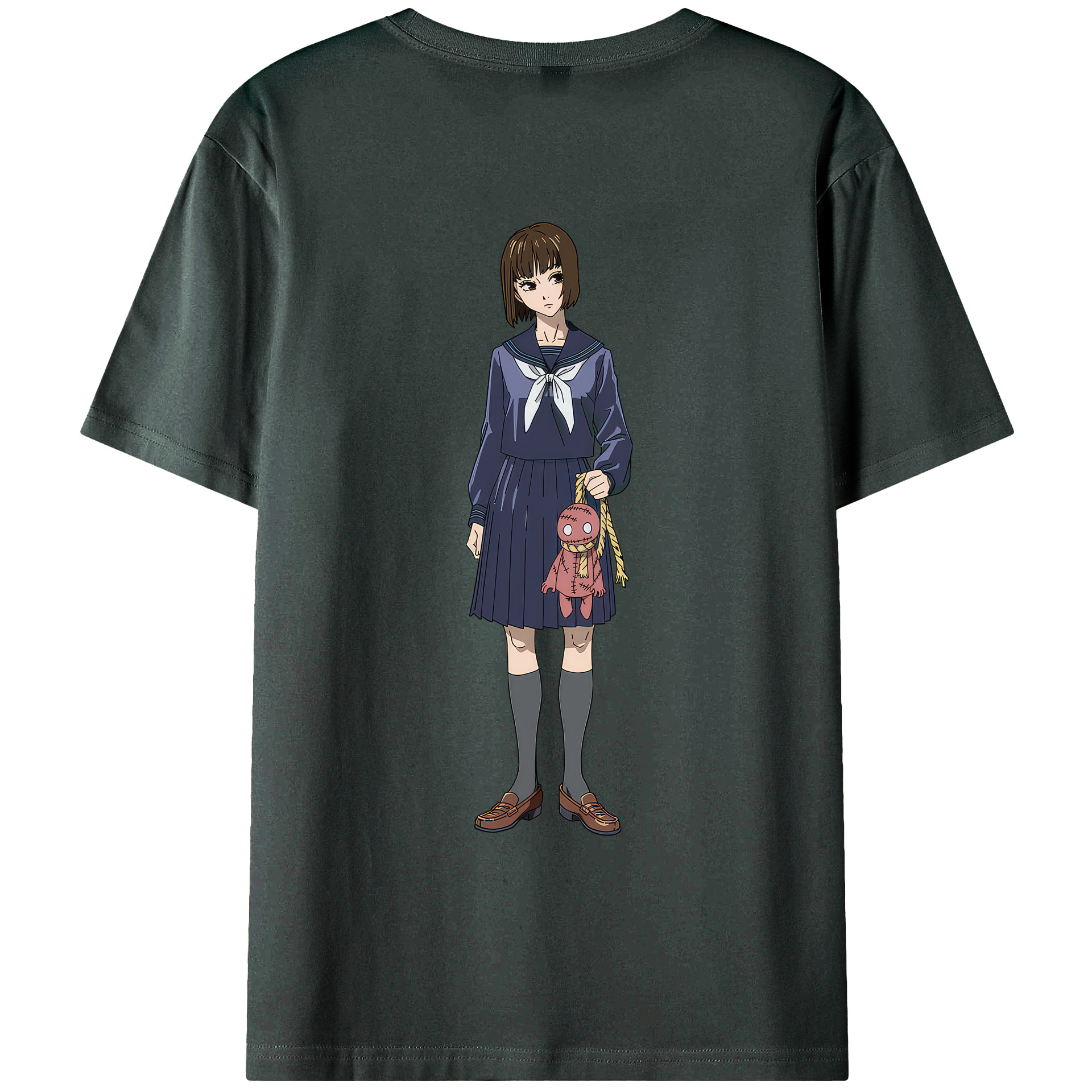 （画像用） 呪術廻戦 Jujutsu Kaisen 綿100％ メンズ半袖Tシャツ（バックプリント） 通気性